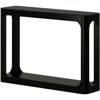 Console Table, 46 Inch, Solid Wood Sofa Table, Entryway Table For Hallway, Narrow Behind The Couch Table, Console Tables For Entryway, Living Room, Foyer, Easy Assembly, Black