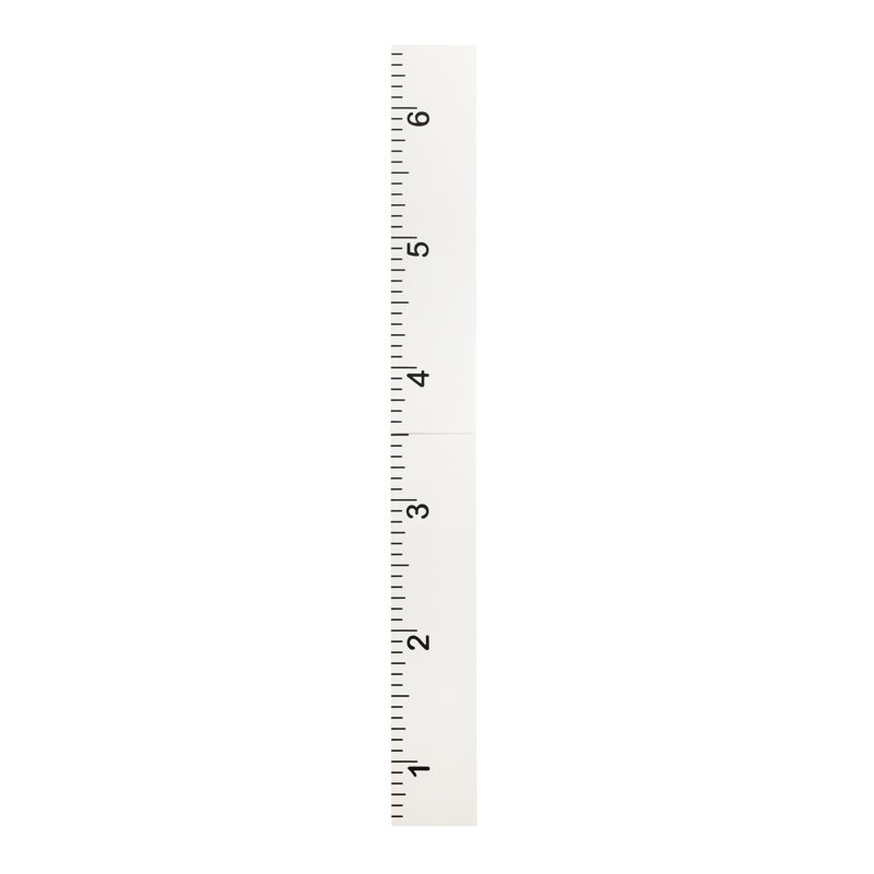 Échelle de croissance Valleywood, art graphique sur toile, Blanc