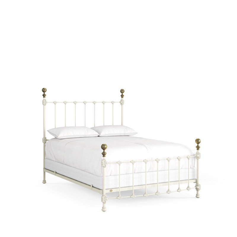 151 Palatial Bed | Complete Standard, Gloss Off-White, Queen