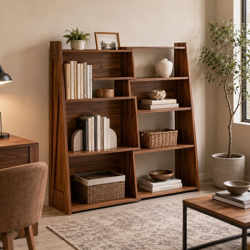 Bookcase, 42.64" H x 47.08" W x 11.74" D
