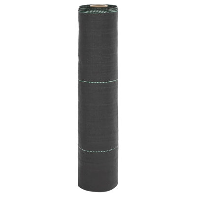 Vidaxl Weed Membrane With Stripes 100% Polypropylene Large