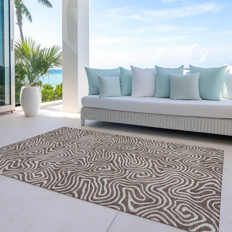  Machine Washable Indoor/Outdoor Chayden ACN1030 Rug, Rectangle 8' x 10'