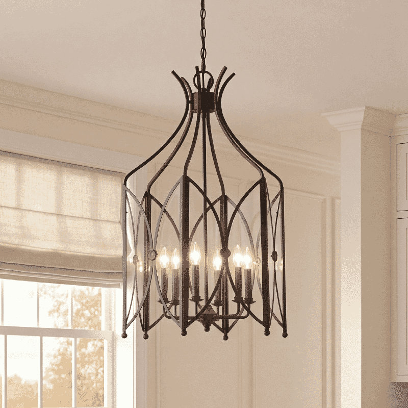 Hubbs Enclave 6 lumières en tourmaline noire, TOURMALINE NOIRE