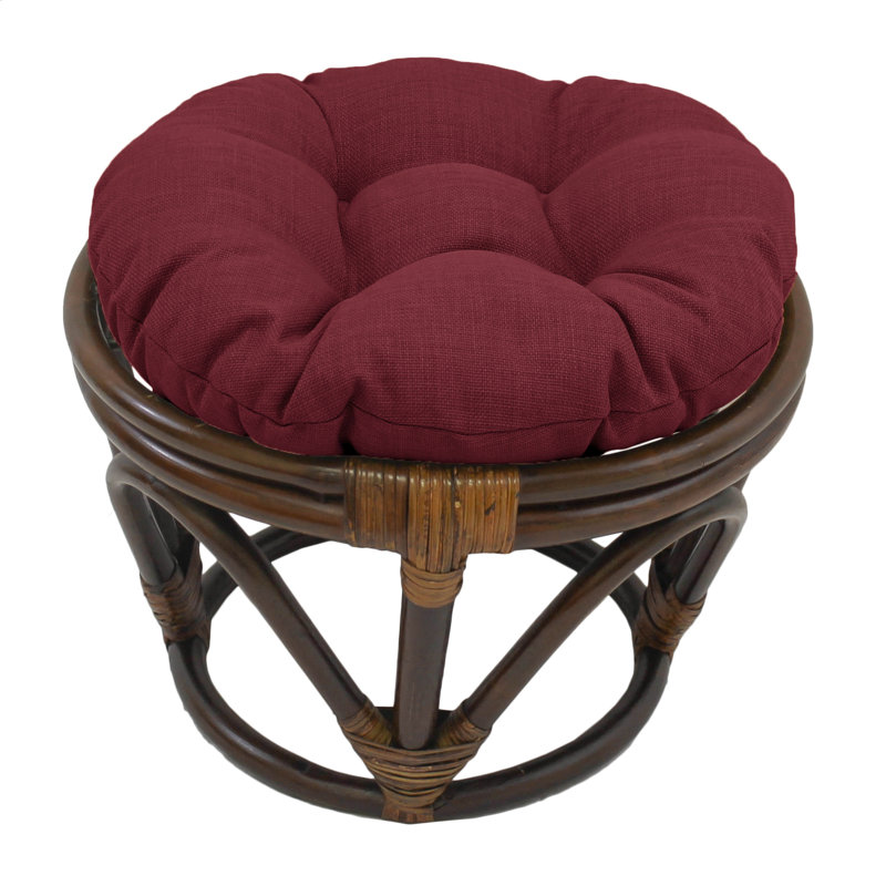 Coussin de repose-pieds intérieur / extérieur, Merlot