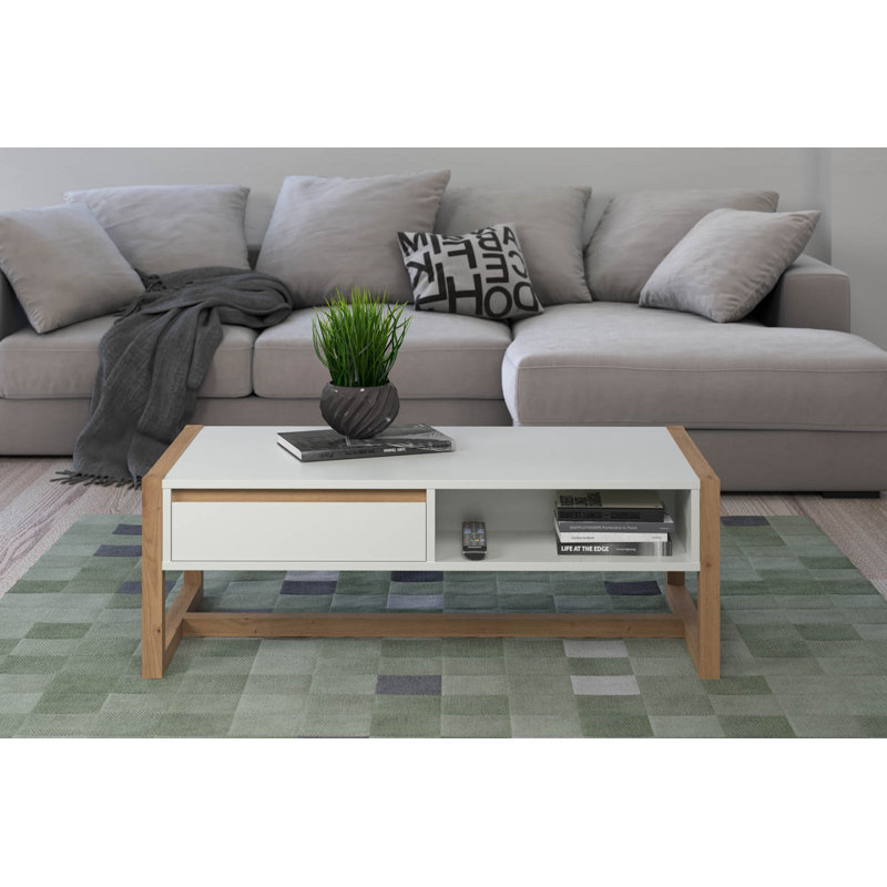 Mattheau Trestle Coffee Table with Storage