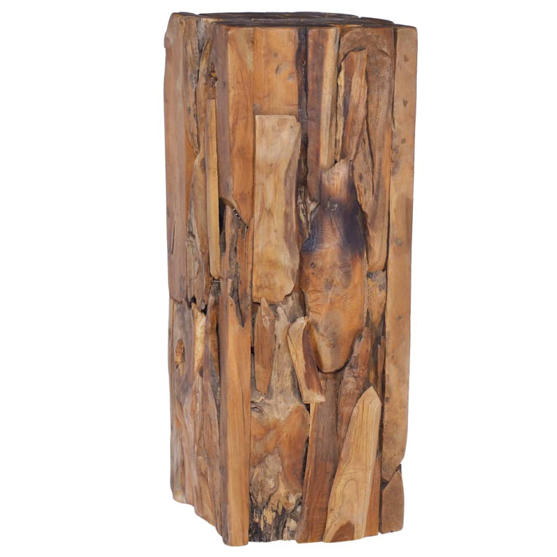 Kiska Solid Wood Block End Table