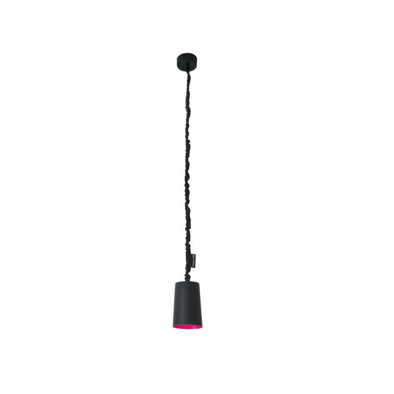 1 - Light Cylinder Pendant, Black