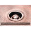 Fossil Blu Luxury 18" 12-Gauge Hammered Copper Undermount/Drop-In Sink, Medium Patina, Incl Accs