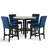 Ebeling 4 - Person Faux Marble Top Four Leg Dining Set-88506544