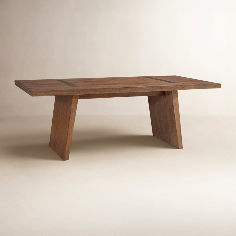 Table de salle à manger en bois massif et manufacturé Lawler