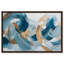 "Blue Tide III", reproduction d'art encadrée bleue et dorée par Art Remedy, cadre noir, 36 x 24-155315037-155562358