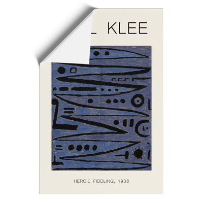 Heroic Strokes of the Box Print by Paul Klee - Frameless Print