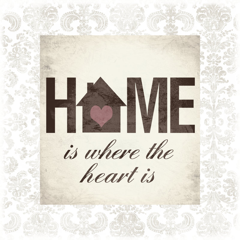 Home Heart 5 - Wrapped Canvas Print, 30cm H x 30cm W x 3.8cm D