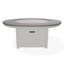 Table de feu 54 po ronde en polymère rustique avec tablette au propane-109665591