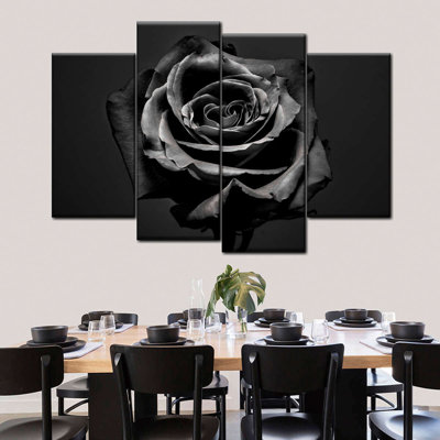 " Black Rose " 4 - Pieces