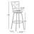 Kenzliee Swivel Upholstered Adjustable Height Counter Stool with Steel Frame-963756217-964347218
