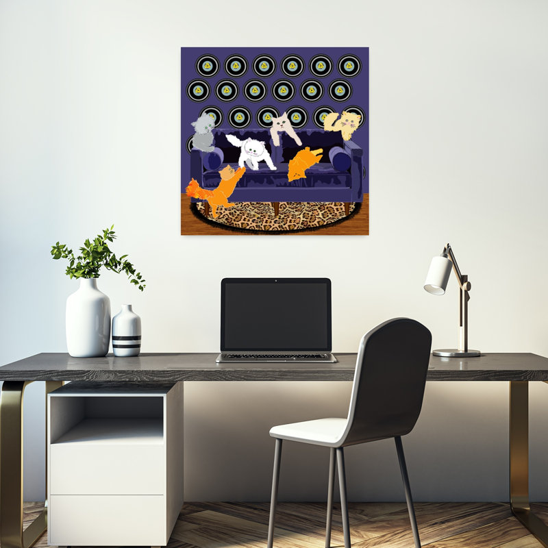 Art contemporain, art contemporain abstrait, H 18 po x l 18 po