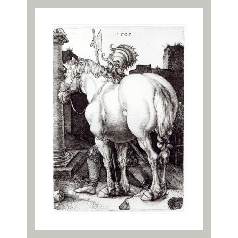«The Large Horse» par Albrecht Dürer, impression giclée sur cadre, 29.5" H x 22.8" W