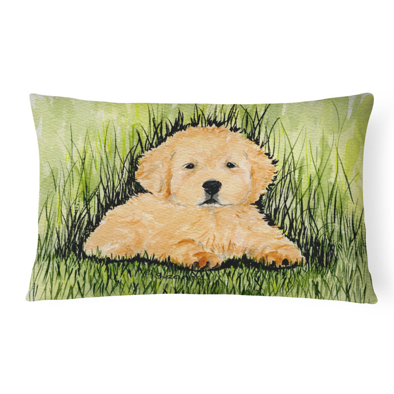 Coussin décoratif intérieur/extérieur golden retriever