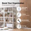  Solution de rangement combinée: ensemble de tablettes robustes l 24 po et l 48 po - blanc-235358966-235358971