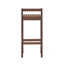 Tabourets de bar durables en bois d'acacia avec design contemporain