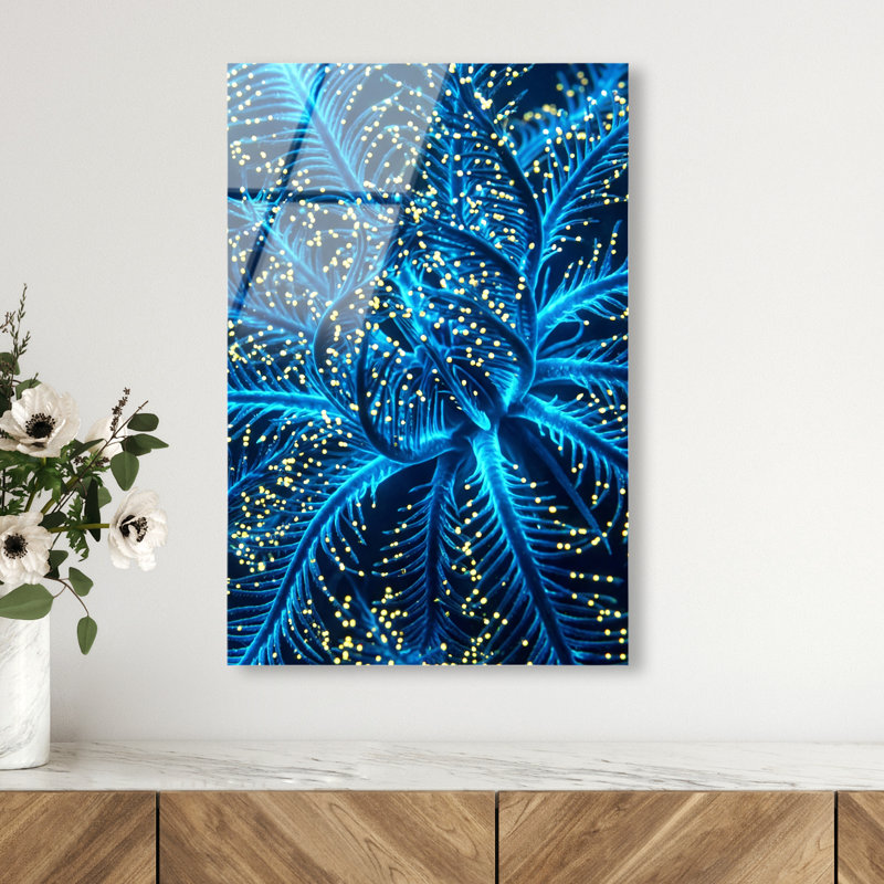 Neon Bloom Print by Oliver Gal, 24"H x 16"W, High-Gloss Acrylic Print
