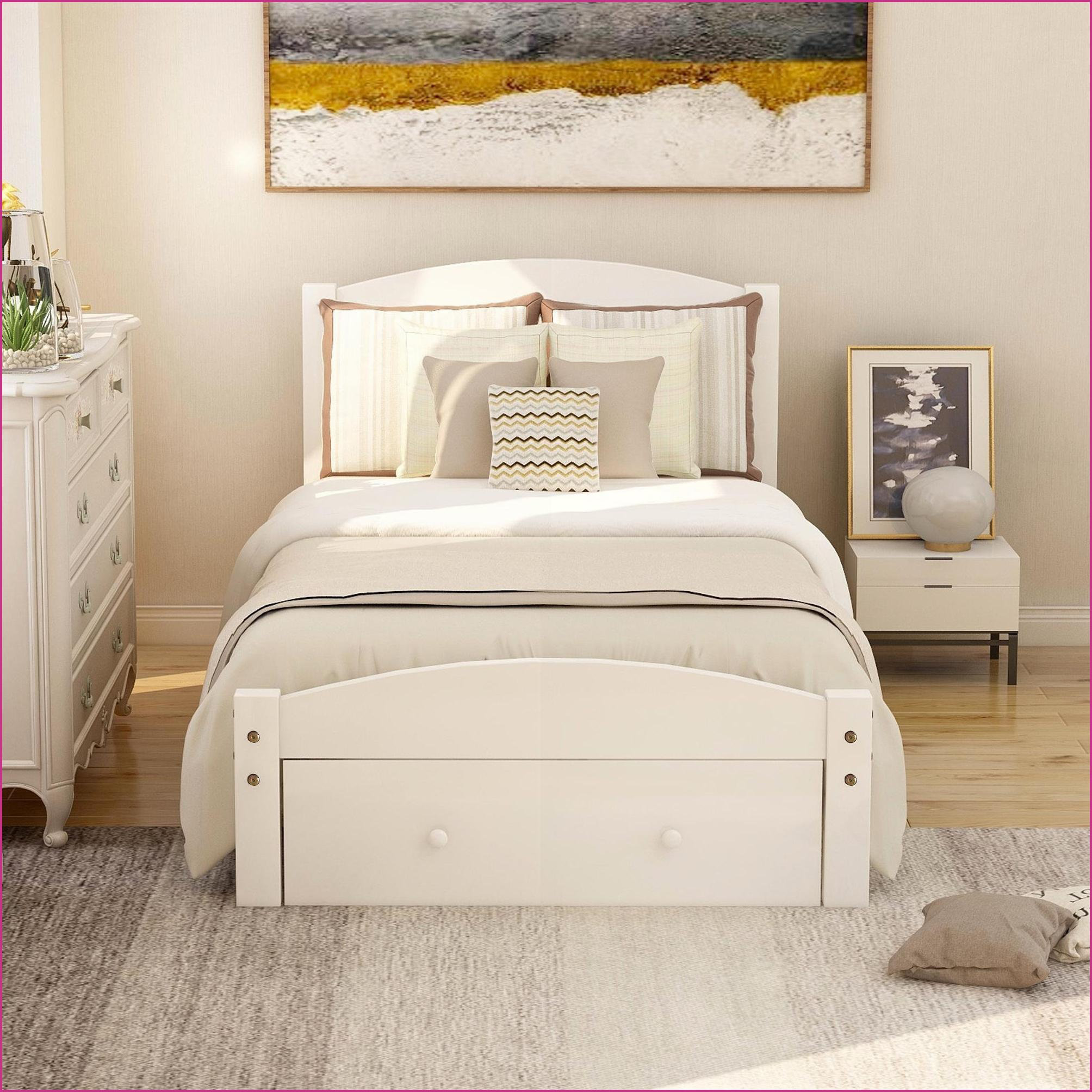 Latitude Run® Twin Size Pine Wood Platform Bed Frame with Caster ...