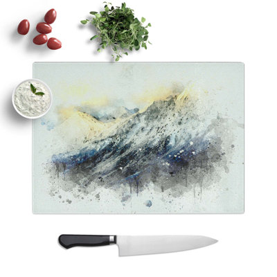 Tempered Glass Spiti Valley in the Mountains Chopping Board