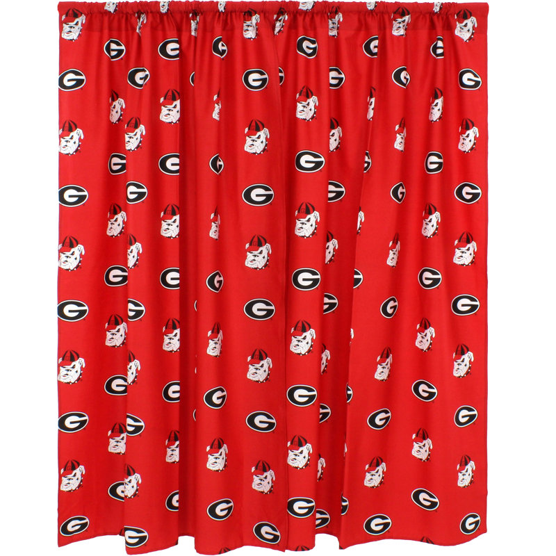 NCAA Semi Sheer Curtain Pair, 42" W x 84" L