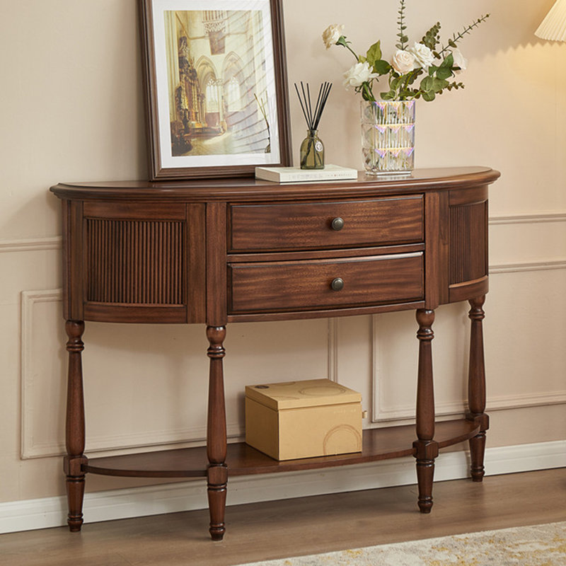 Console américaine de style rétro brun