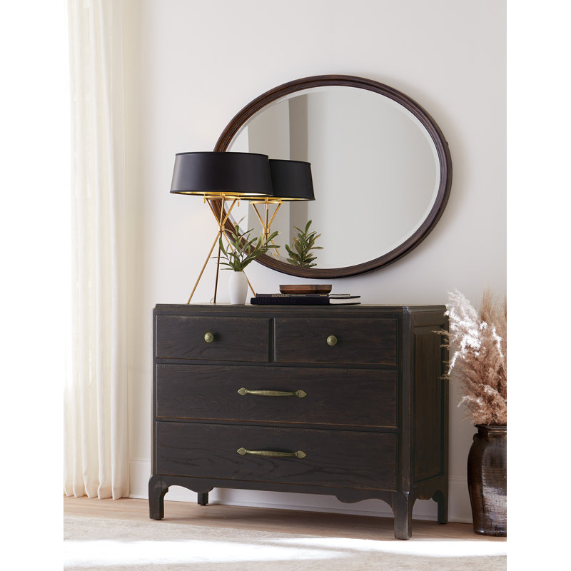 Americana Oval Beveled Mirror, Molasses
