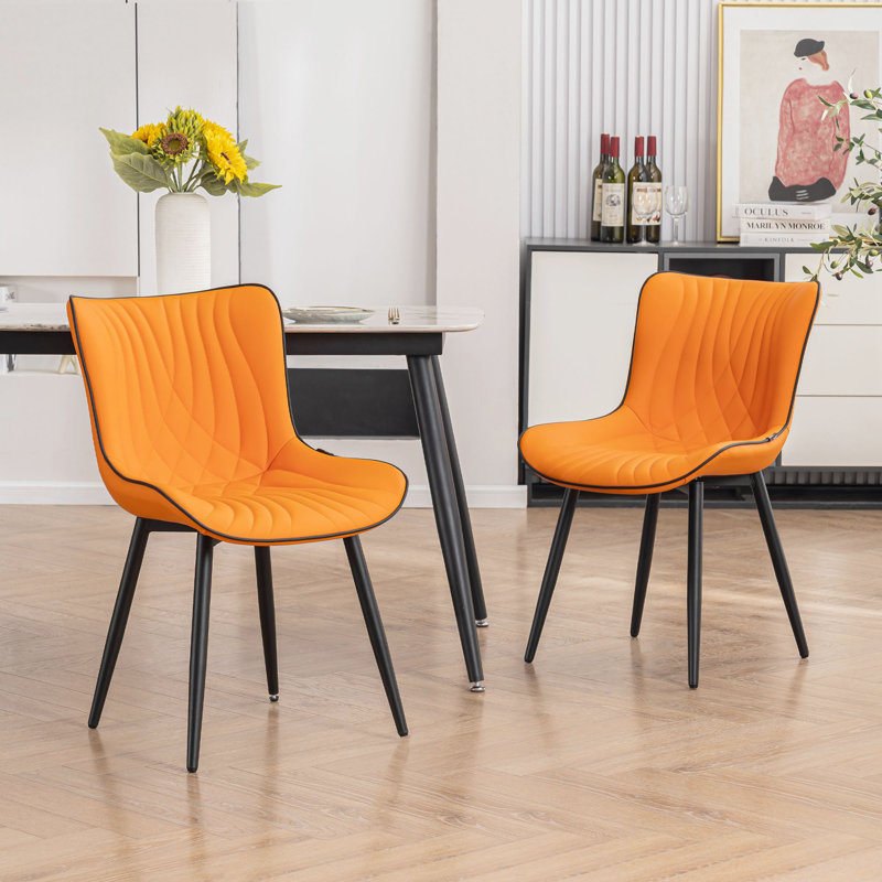 Comfortable Padded Dining Chairs with Back Easy Assembly Upholstered Side Chair, Accent Chairs for Kitchen, Dining Room