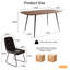 5-Piece Dining Table and Chairs ,Dining Room Set with 4 Modern Chairs-64484359-64484357