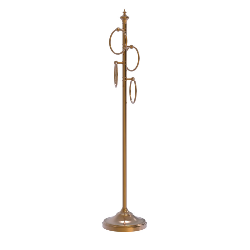 Porte-serviettes sur pied Gober, Bronze brossé