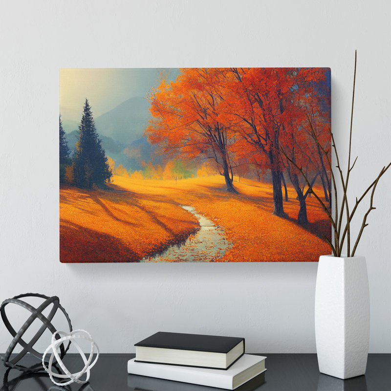 Overwhelming Autumn Forest - Wrapped Canvas, 35cm H x 50cm W x 3cm D