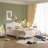 Full Size Beige Teddy Fabric Upholstered Platform Bed Frame with Height-Adjustable Headboard, Noise-Free Storage Design, No Box Spring Needed-726183385-726183386