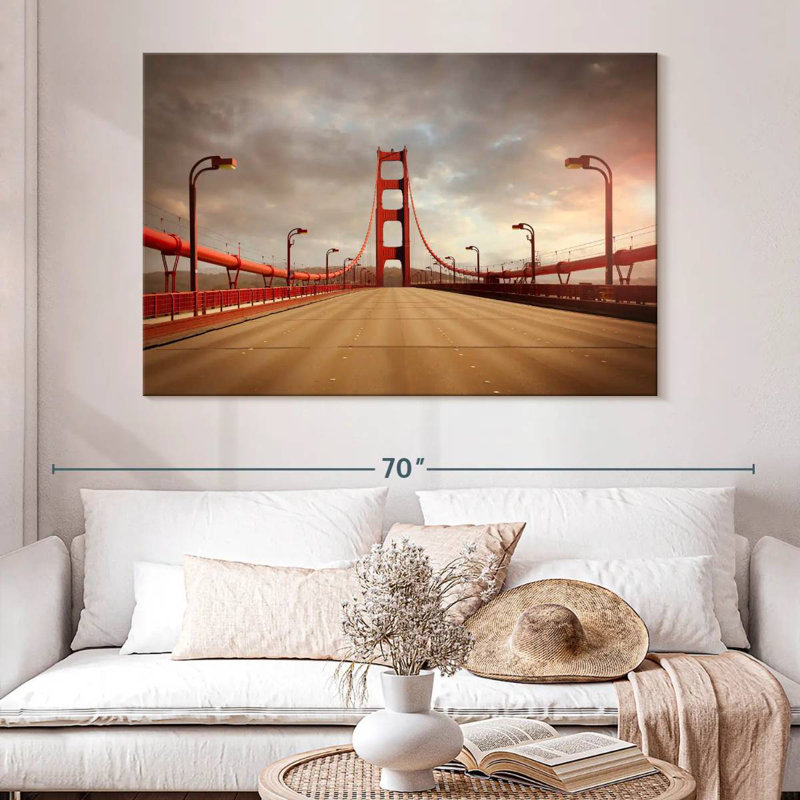 Lilie Deserted Gate Bridge, 34" H x 51" W
