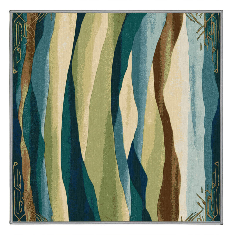 Radiant Mirage Rug, Square 6'