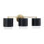 Ensemble de meuble-lavabo cylindrique en métal 3 lumières l 24,25 po x H 8,25 po-100745550