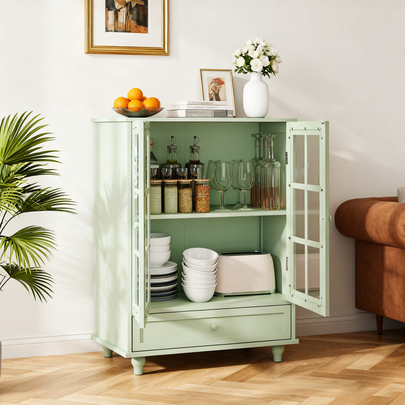 Buffet Minimalist, Vert