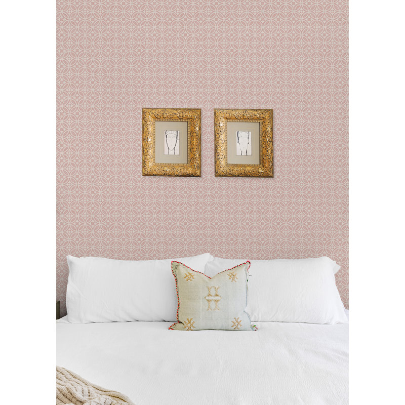 Rouleau de papier peint texturé L 33 pi x l 20,5 po, Rose