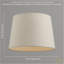 Contemporary Light Linen Fabric Drum Lampshade With Cotton Inner By Happy Homewares