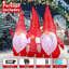 Gnomes de Noël gonflables de Noël 6,8 pi, trois gnomes de Noël se tenant la main avec des lumières