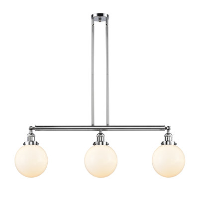 Luminaire suspendu linéaire à 3 lumières pour îlot de cuisine Albanie