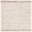 Tapis en laine / coton tissé à la main Natura en ivoire / naturel-1662119539