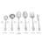 RiverRidge Rose Flatware 46-Piece Monogrammed Stainless Steel Silverware Set for 8-484965953