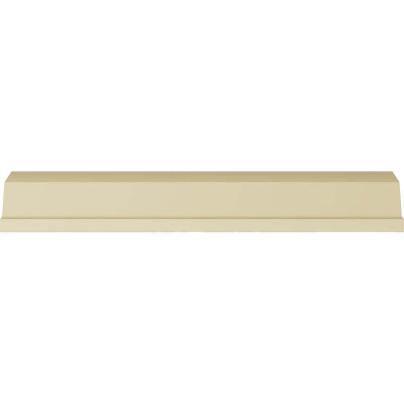 Rose Design Primed Polyurethane Crown Moulding, 94.5" Length