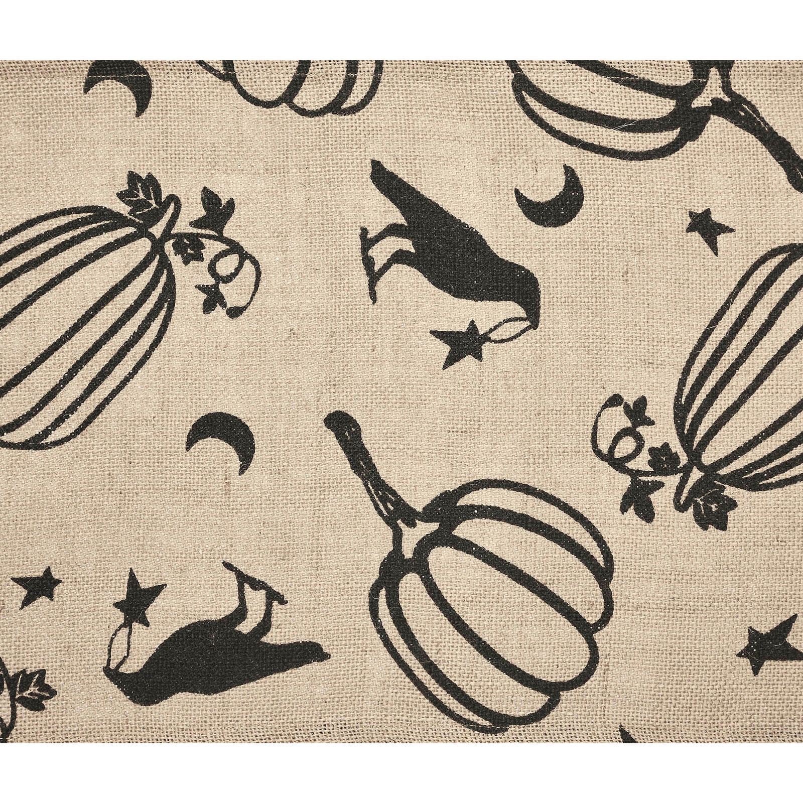 Briarden Rectangle Animal Print Halloween 100% Jute Table Runner, 60" L x 12" D
