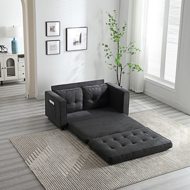 3 Fold Sofa, Dark Gray