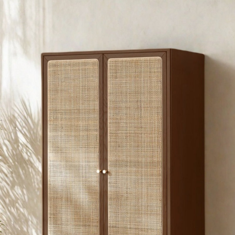 Garde-robe simple tissée, Noyer